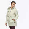 Women's waterproof 3in1 Travel trekking jacket - Travel 900 compact -10° - Beige