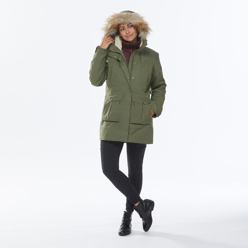 Giacca viaggio donna TRAVEL 900 WARM 3in1 verde oliva | -15°C 