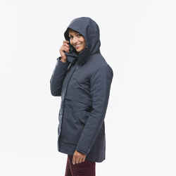 Women's waterproof 3in1 Travel trekking jacket - Travel 900 compact -10° - Navy