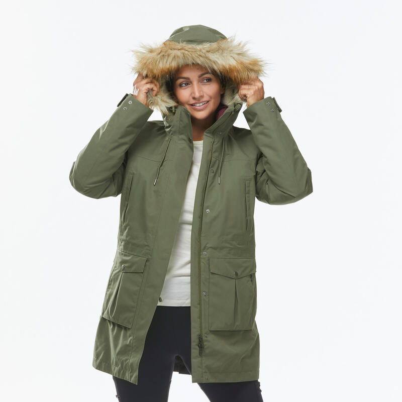 Giacca viaggio donna TRAVEL 900 WARM 3in1 verde oliva | -15°C 