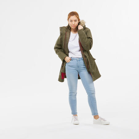 Куртка 3 в 1 для путеш. при темп. до -10°C водонепр.жен. TRAVEL 700 цвет хаки