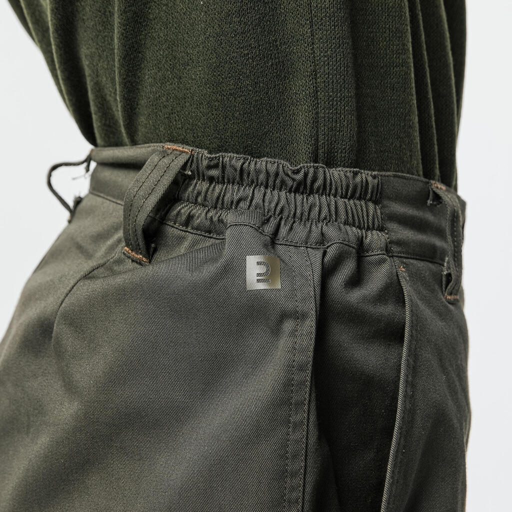 Resistant cargo trousers steppe 300 green marl
