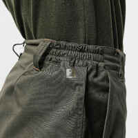 Pantalón Cargo Hombre Solognac Steppe 300 Verde Resistente Multibolsillos