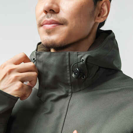 WARM WATERPROOF JACKET 500 GREEN