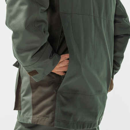 WARM WATERPROOF JACKET 500 GREEN