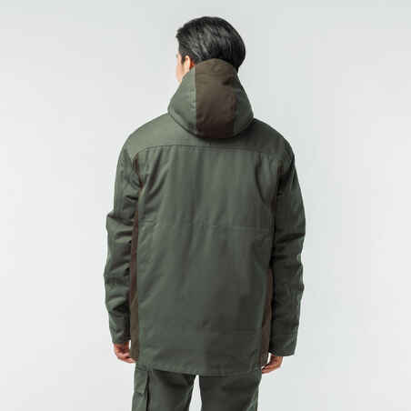 WARM WATERPROOF JACKET 500 GREEN