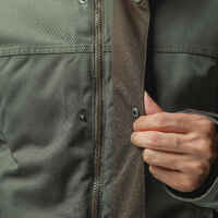 WARM WATERPROOF JACKET 500 GREEN