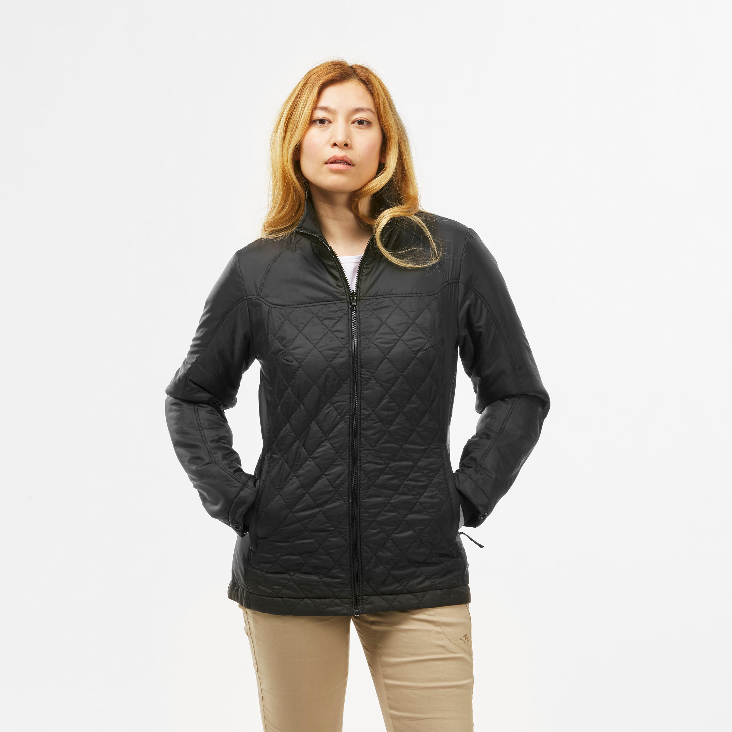 Women’s Hiking 3-in-1 Jacket – Travel 700 Black