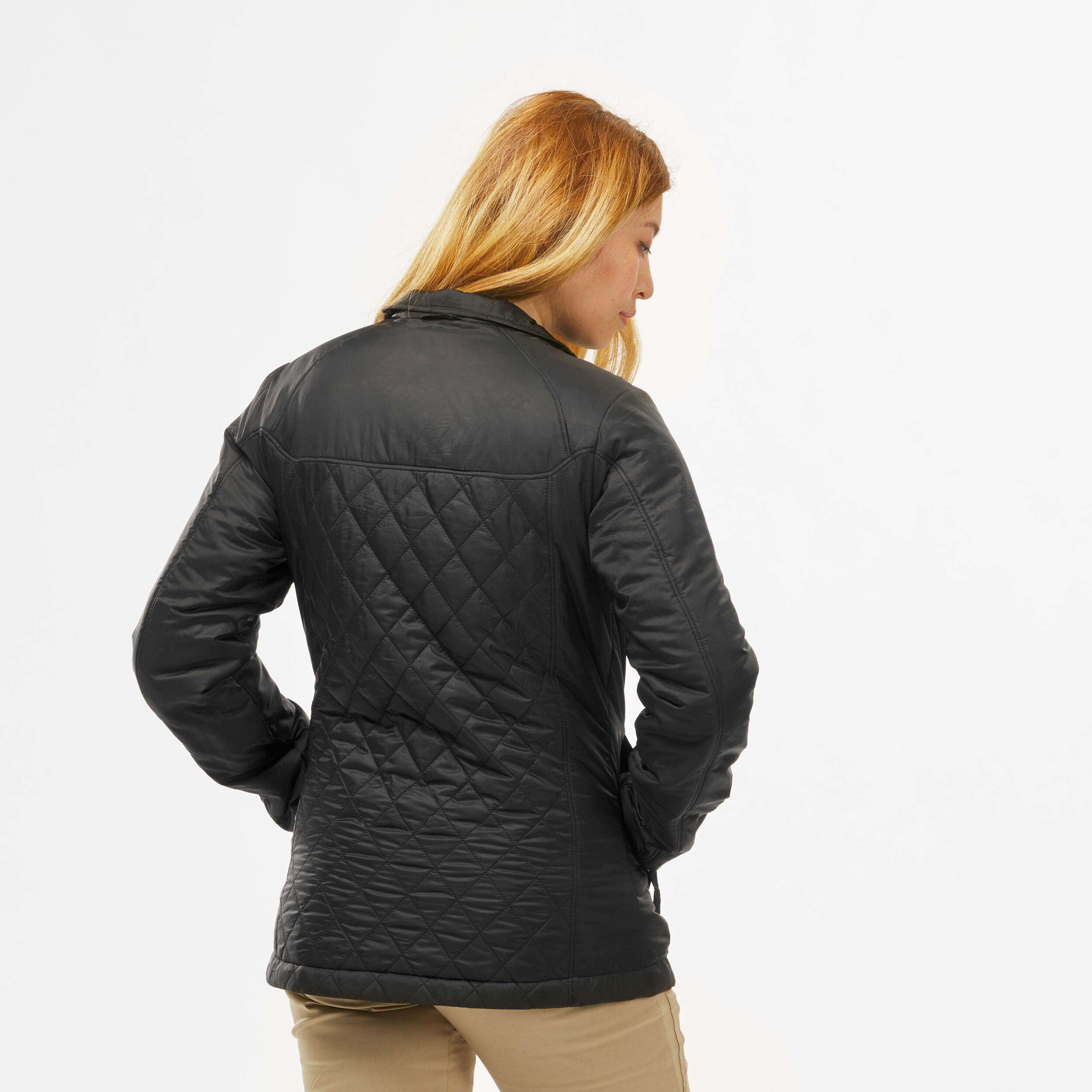 black walking jacket womens