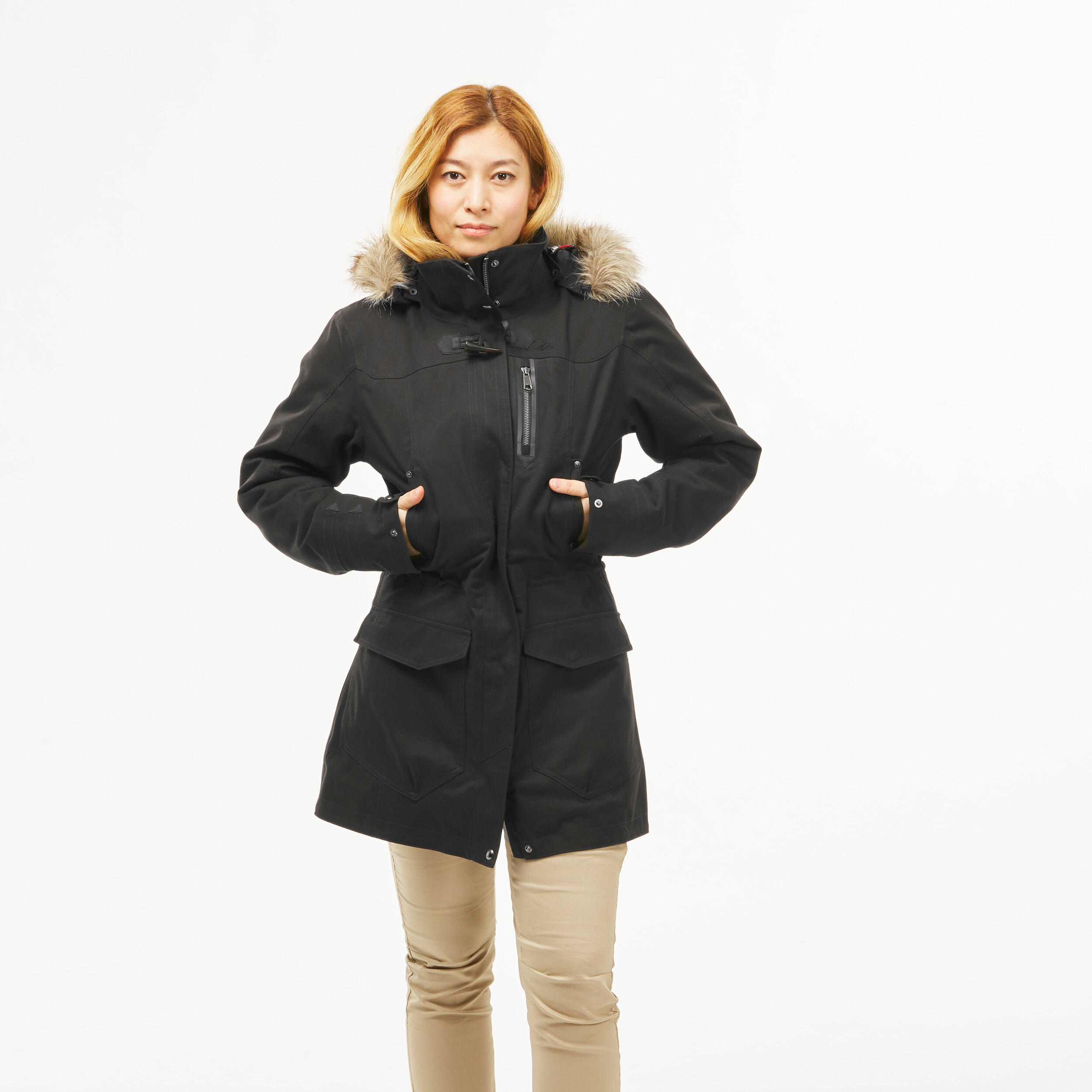 Manteau 3 en 1 femme – Travel 700 noir - FORCLAZ