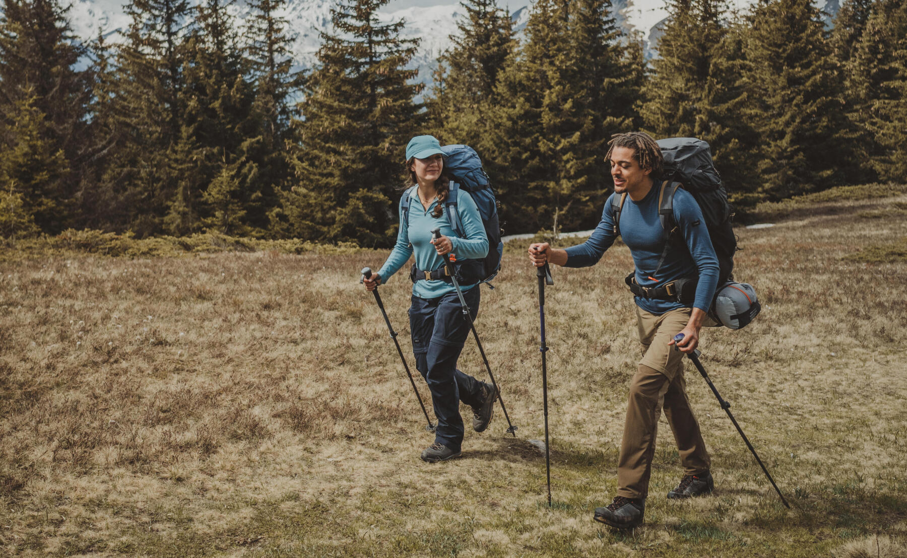 Trekkeurs en marche