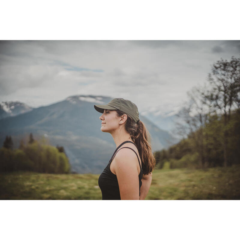 Camiseta montaña y trekking lana merino tirantes Mujer Forclaz MT500