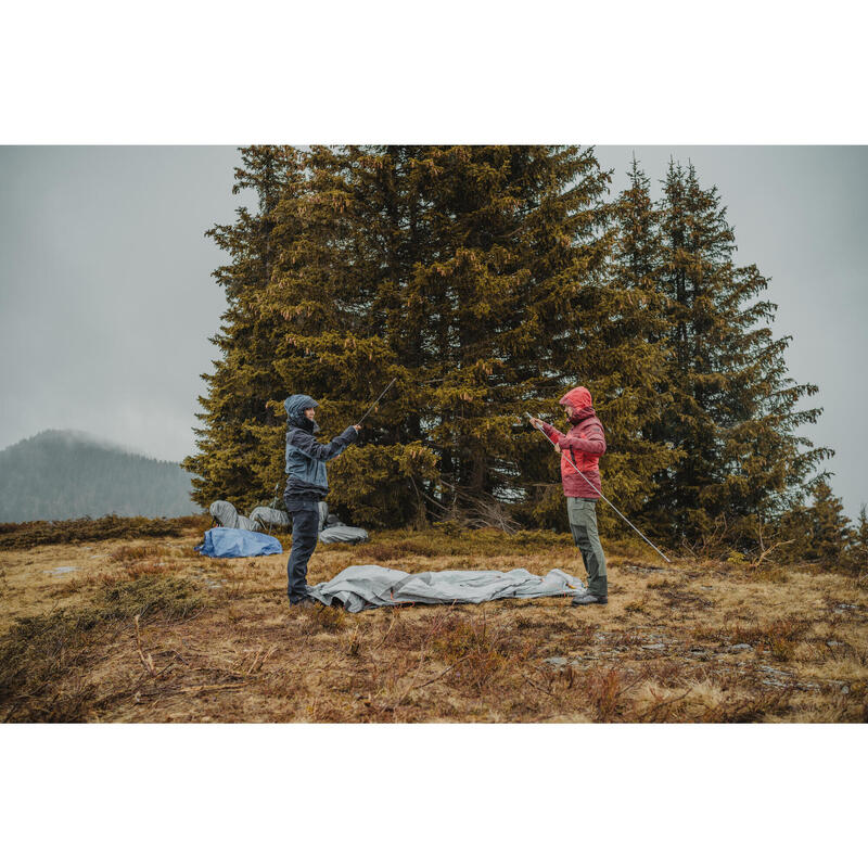 Regenjacke Damen 20.000 mm Wassersäule versiegelte Nähte Trekking - MT500