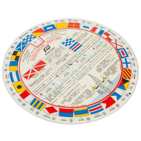 Морски сигнален диск на френски език