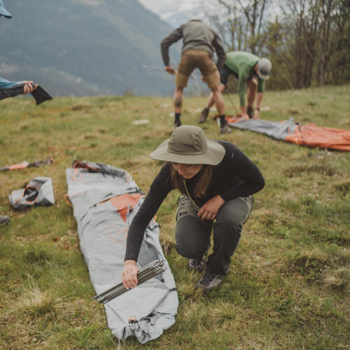 Kendi kendine ayakta duran 1 kişilik trekking çadırı 