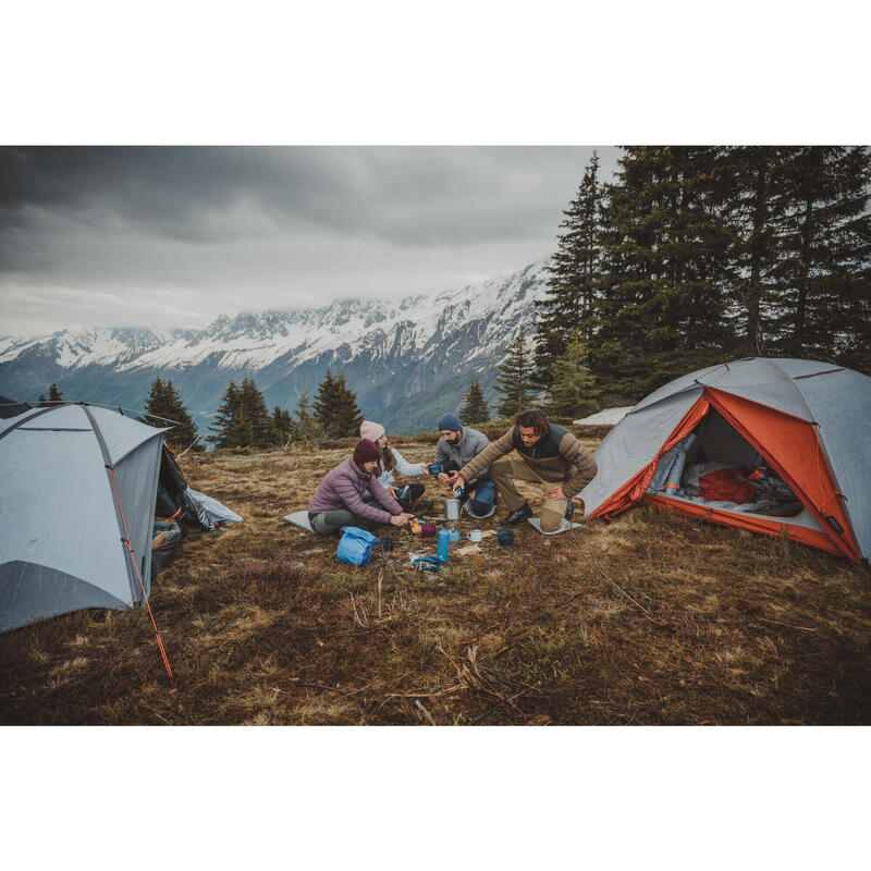 Plumífero de montaña y trekking Hombre Forclaz Trek500 marrón