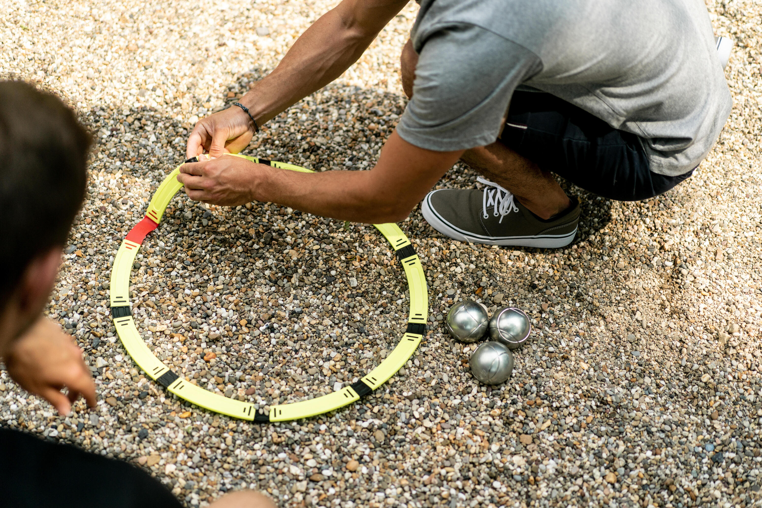 Cercle de pétanque pliant homologué pour la compétition 7/7