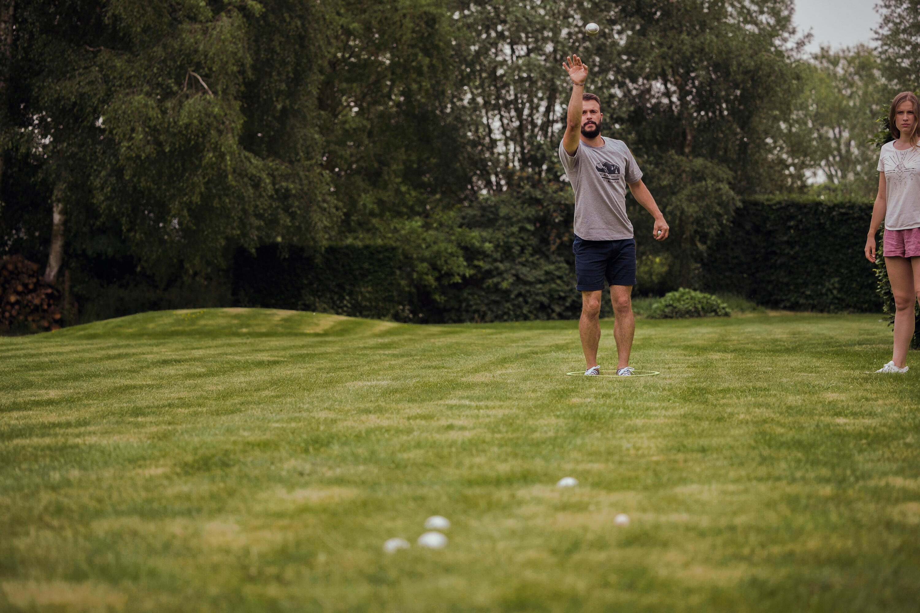 Jeu de 3 boules de pétanque striées – Loisir 100 8/13