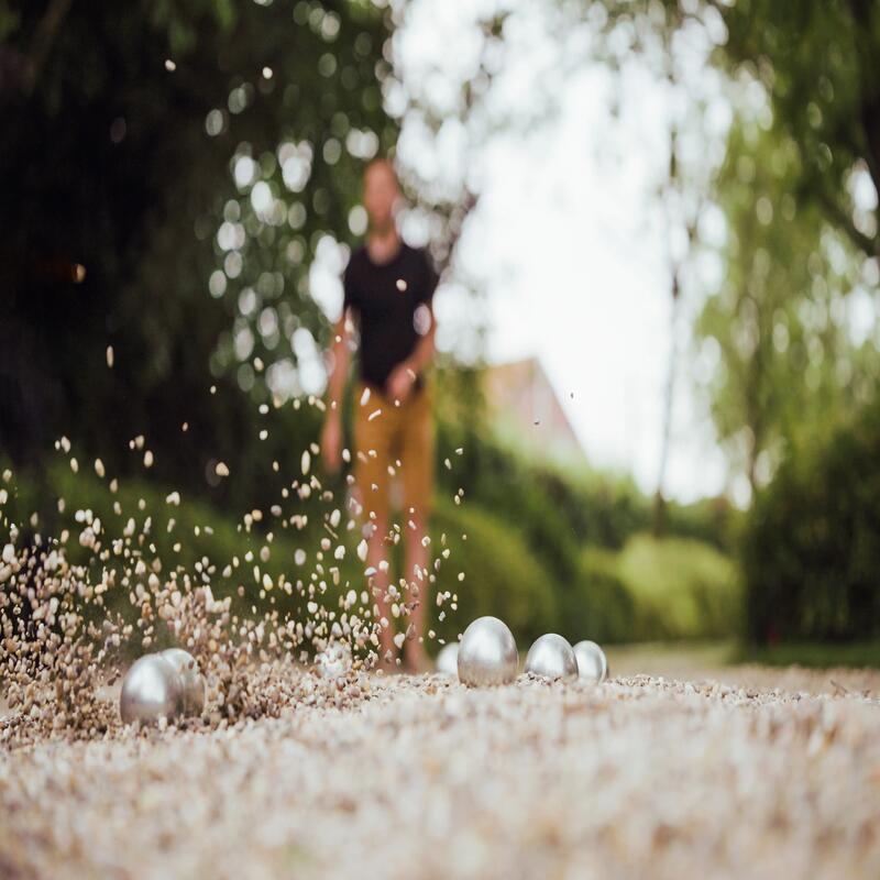 3 żłobione bule do petanque Koodza 100 rekreacyjne