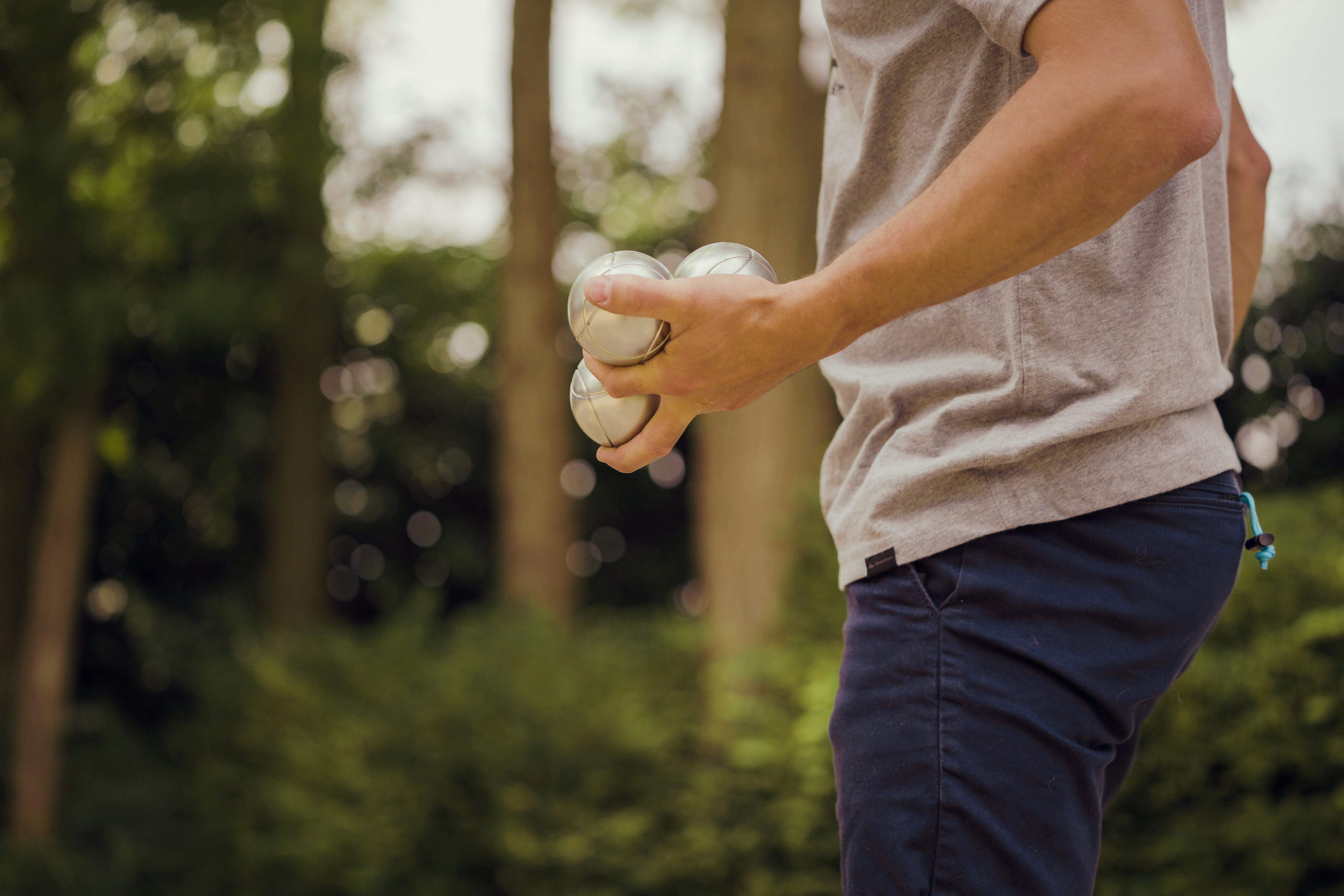 Jeu de 3 boules de pétanque striées – Loisir 100 - GEOLOGIC