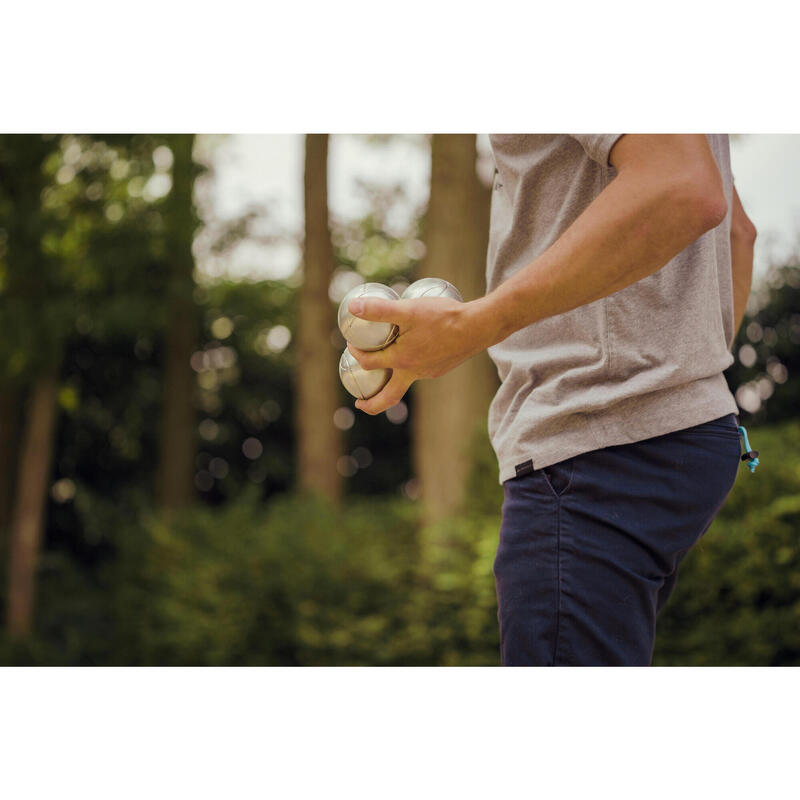 JEU DE 3 BOULES DE PÉTANQUE 100 LOISIR STRIÉES