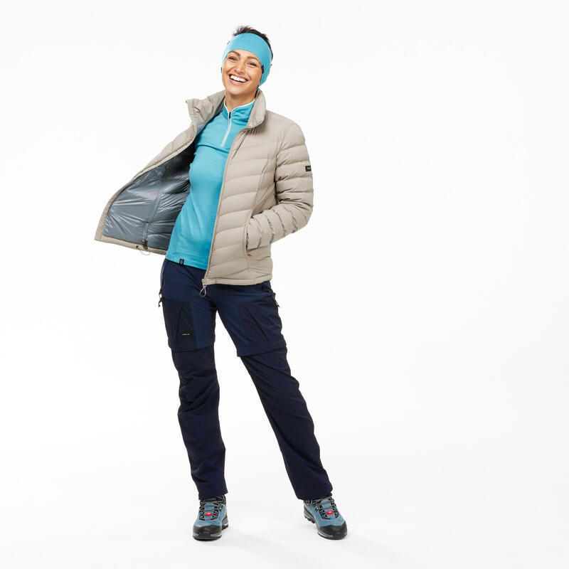 DOUDOUNE EN DUVET DE TREK MONTAGNE - MT500 -10?�C - NOIRE -FEMME FORCLAZ | Decathlon