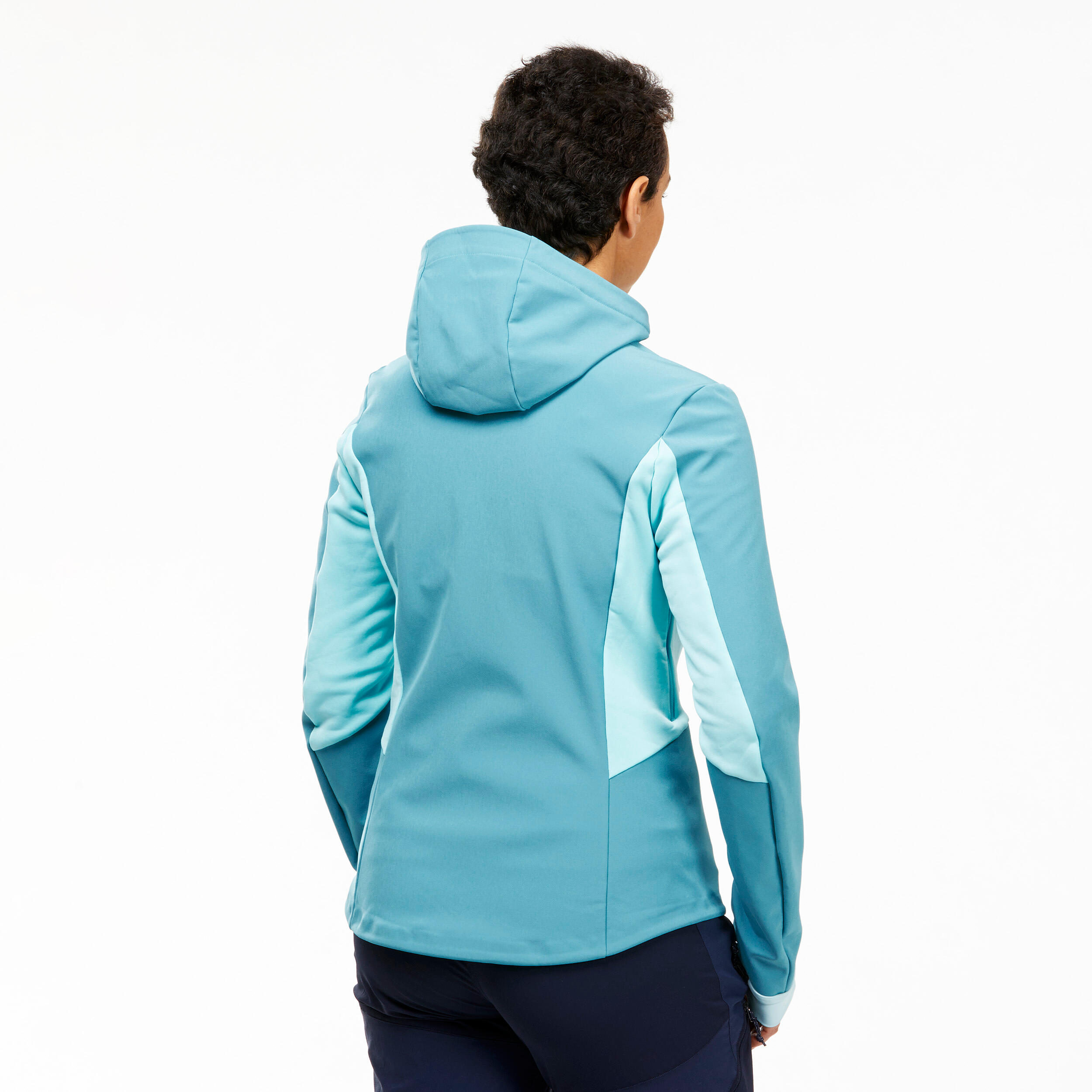 turquoise soft shell jacket