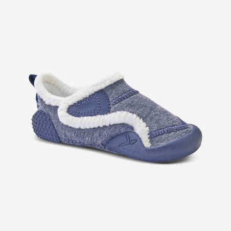 Baby Warm Light Bootees - Blue Jean