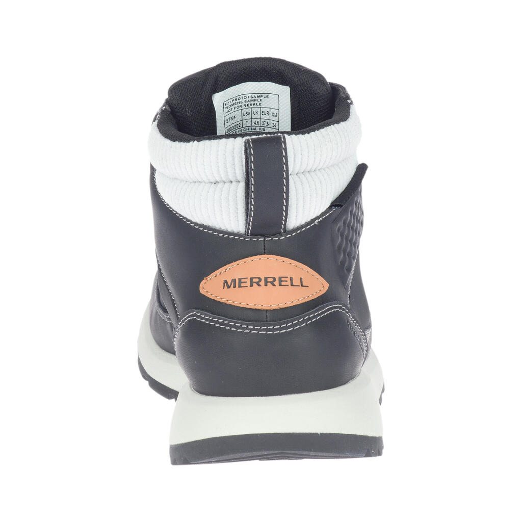 Wanderschuhe Leder Merrell Billow wasserdicht Damen schwarz