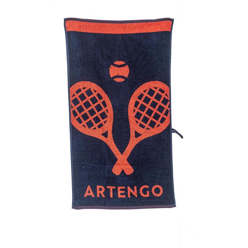 Tennis Handtuch - TS 100 marineblau/orange