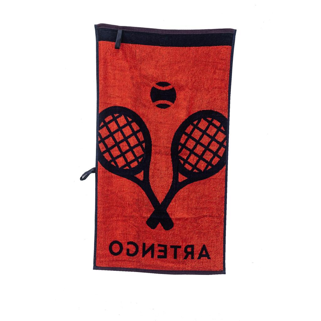 Tennis Handtuch - TS 100 marineblau/orange