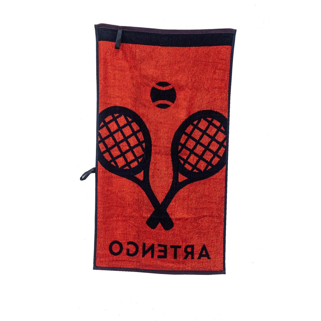 PEŠKIR ZA TENIS TS 100 - TEGET/SA SLIKOM NARANDŽASTIH REKETA 