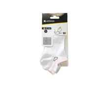 Kids' Low-Cut Sports Socks RS 160 Tri-Pack - White/Heart Logo