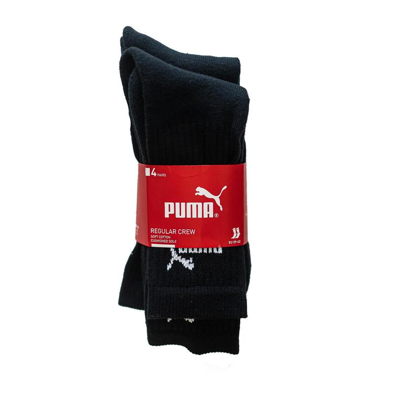 Calcetines altos de tenis Pack de 3 Puma negro blanco