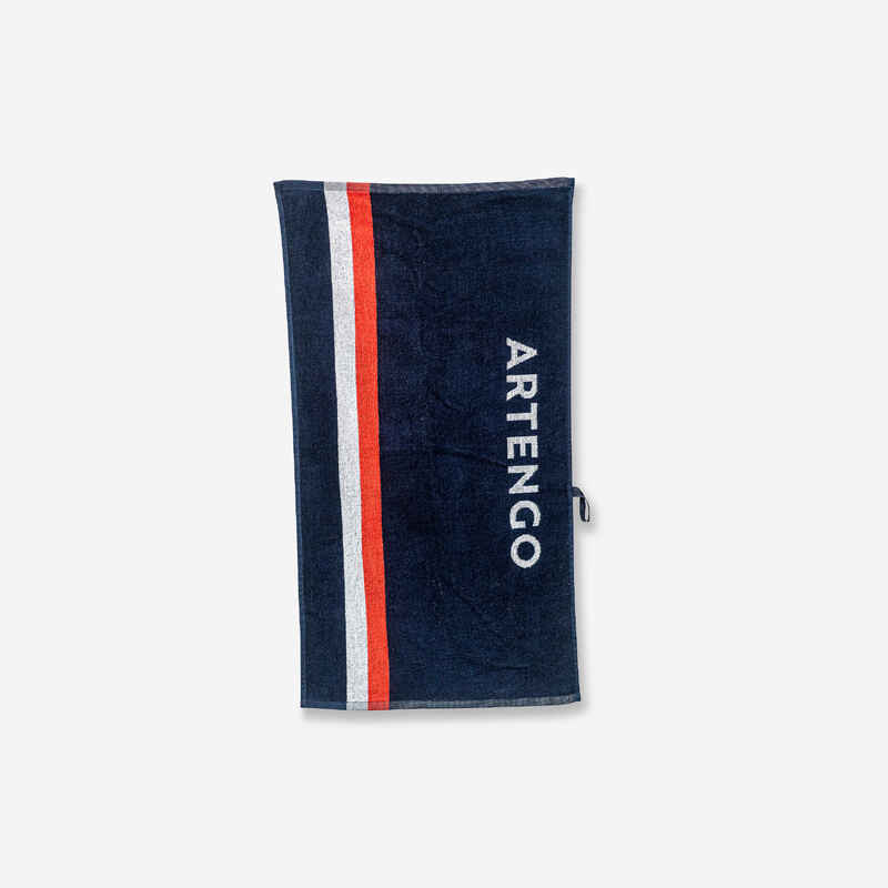 Tennis Handtuch TS 100 retro/marineblau Tennis Handtuch TS 100 retro/marineblau