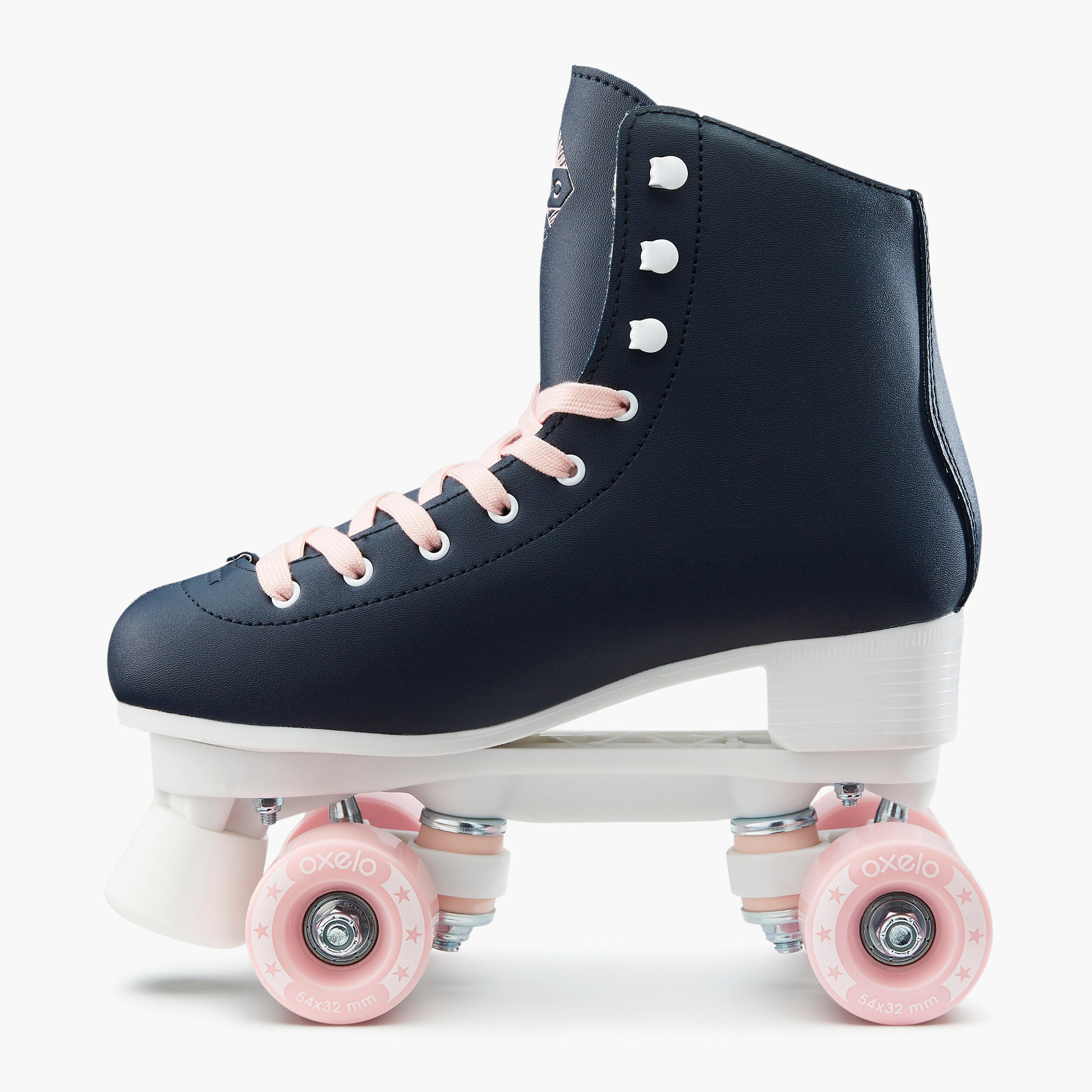 Patins de 4 Rodas Patinagem Artística Criança/Adulto QUAD 100 Azul-marinho 4/9