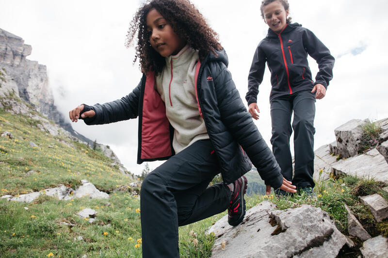 Kurtka turystyczna zimowa hybrydowa Quechua dla dzieci 7-15 lat 