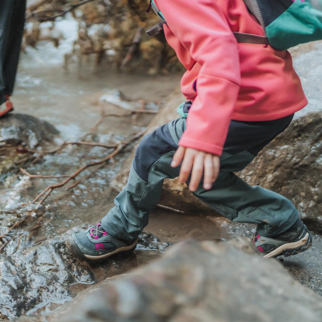 Kids' Waterproof Boots - Junior Size 10 - Grey