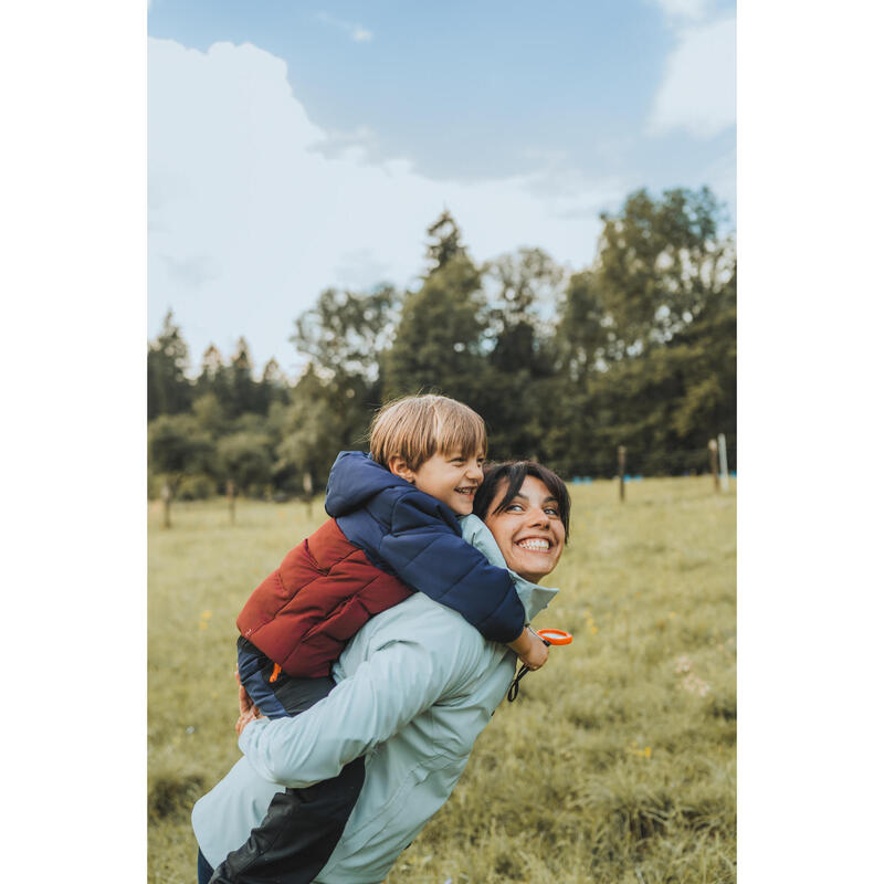 Synthetische wandeljas blauw bordeaux kinderen 2-6 jaar