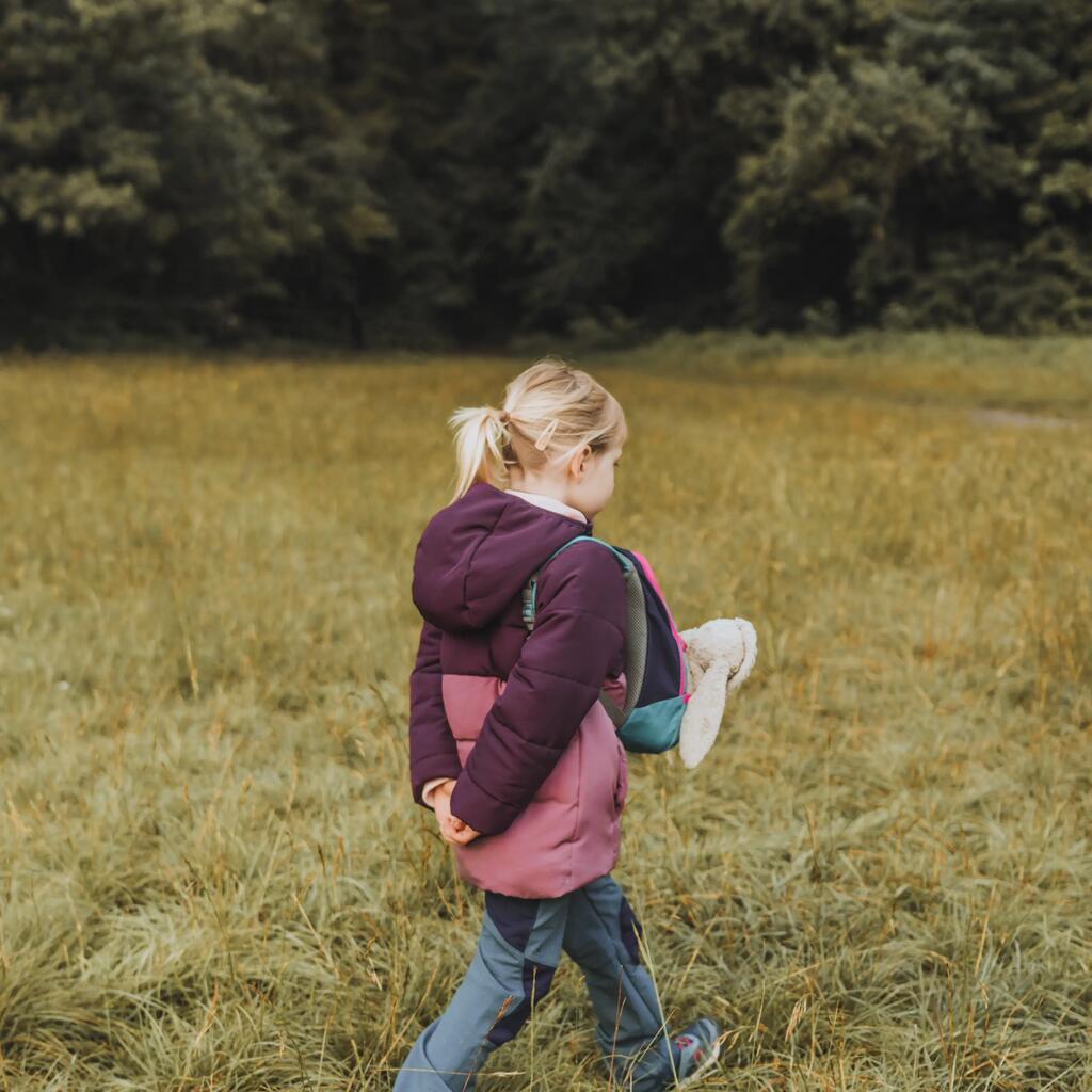 Kids’ Hiking Padded Jacket - Aged 2-6 - Purple
