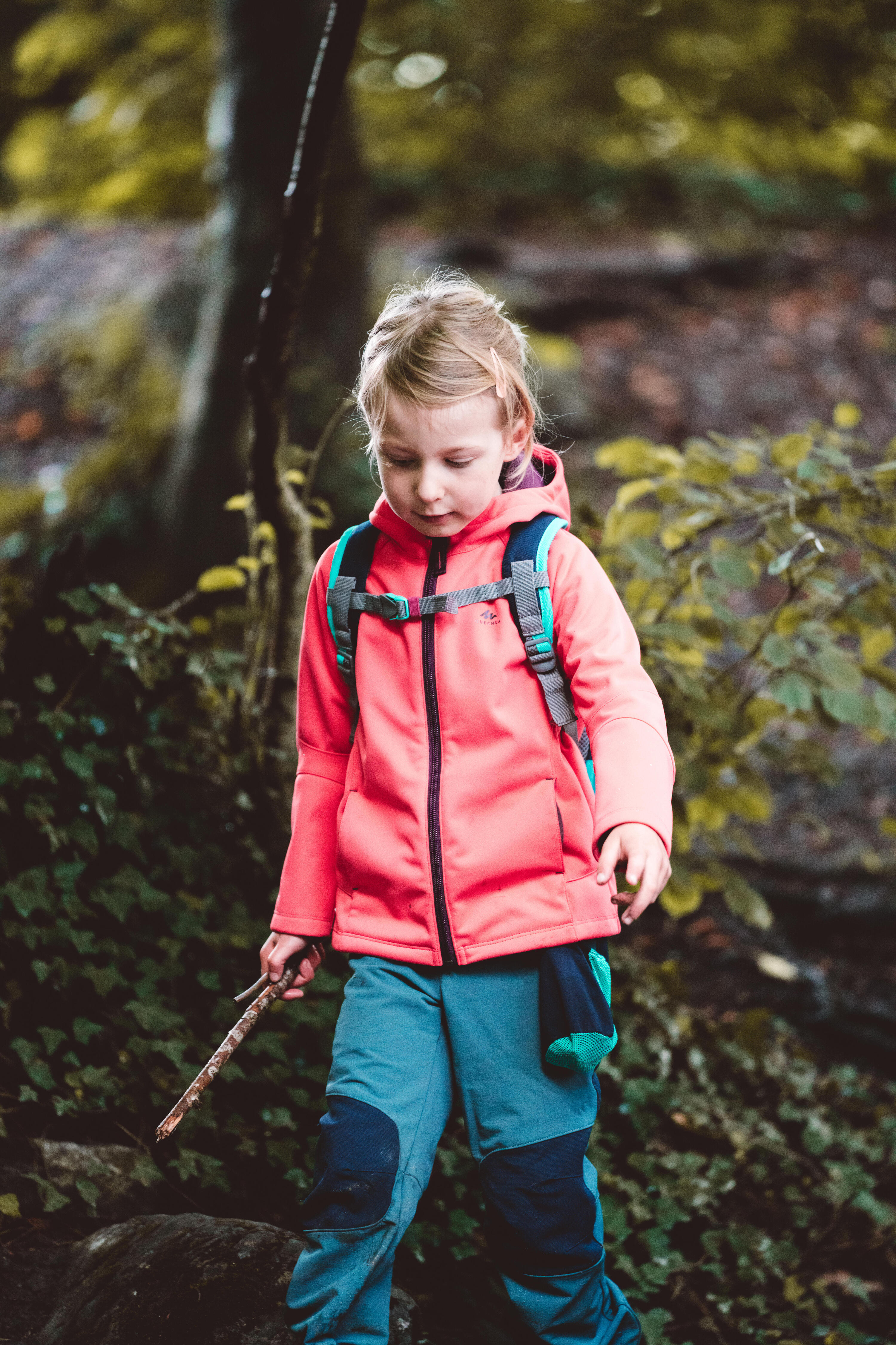 Kids 2-6 Years Hiking Softshell Jacket MH550 - pink  10/10