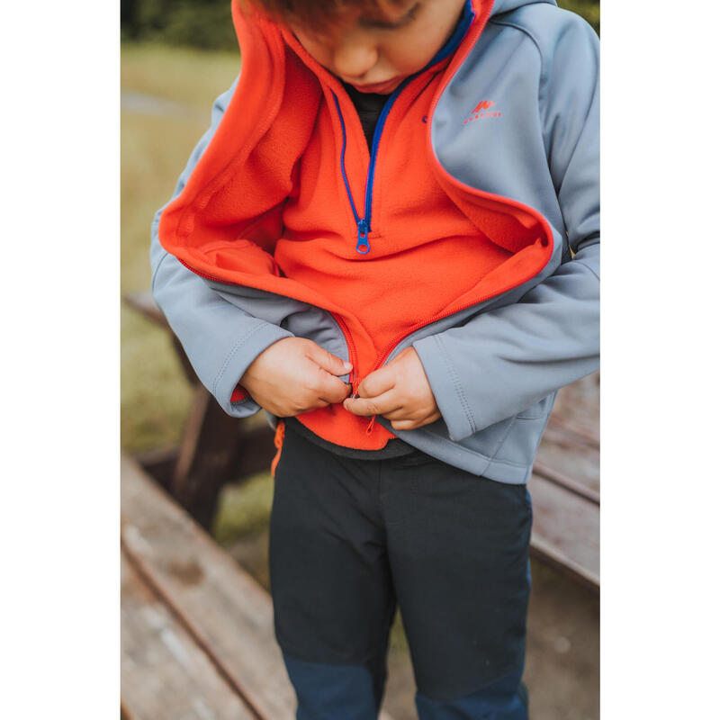 Softshell de montaña y trekking NIños 2-6 años Quecha MH900