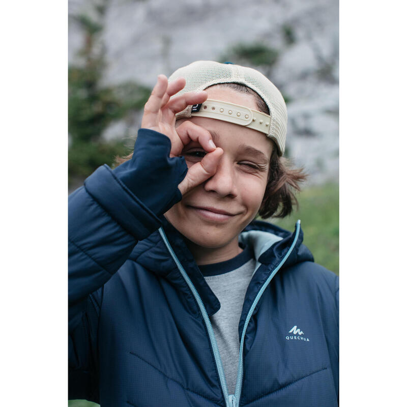 Chaqueta acolchada de montaña y trekking Niños 7-15 años Quechua MH50 azul