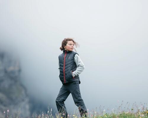GILET DE RANDONNÉE HYBRIDE ENFANT - 7-15 ANS