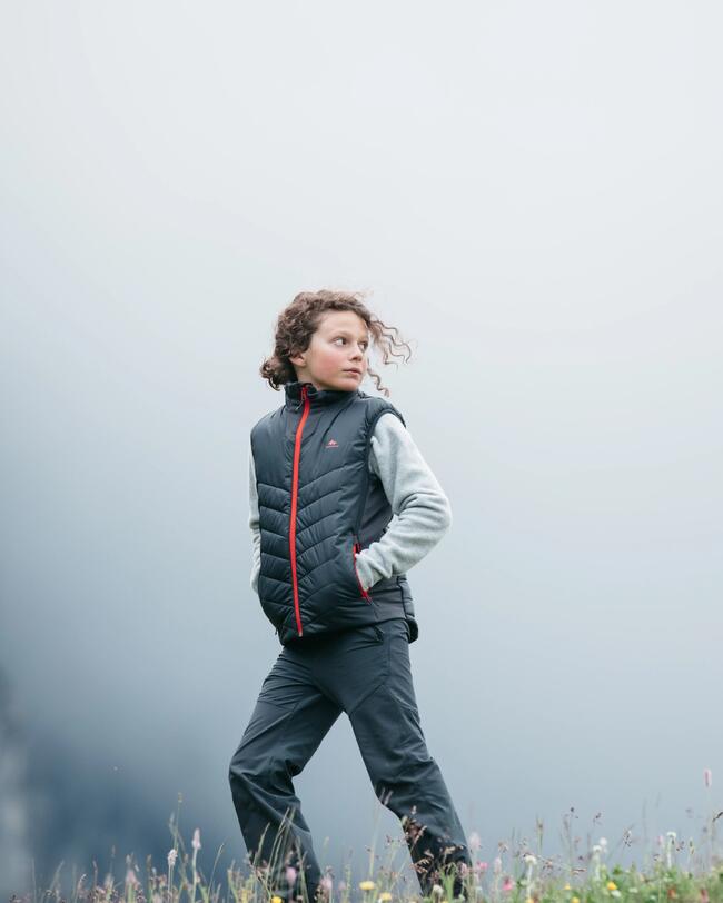 KIDS’ HYBRID HIKING GILET - 7-15 YEARS