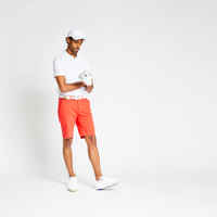 Men's golf short-sleeved polo shirt MW500 white