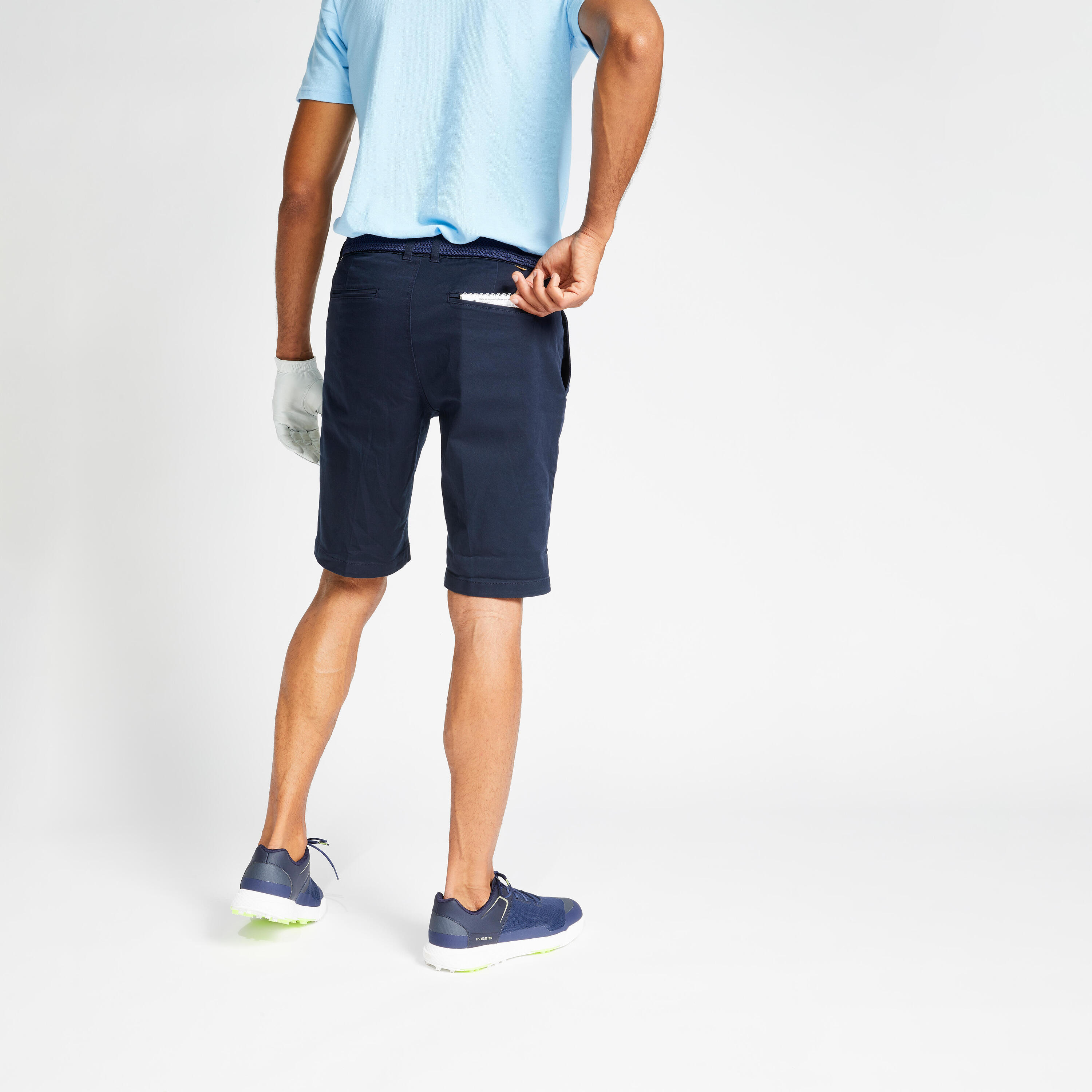 Men's Chino Golf Shorts - MW500 navy blue 2/6