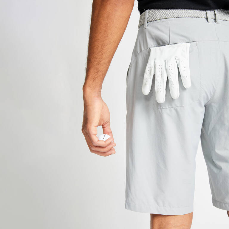 Men's golf shorts WW500 grey