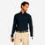 Polo golf manches longues homme -  mw500 noir