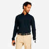 Men's golf long-sleeved polo shirt MW500 black